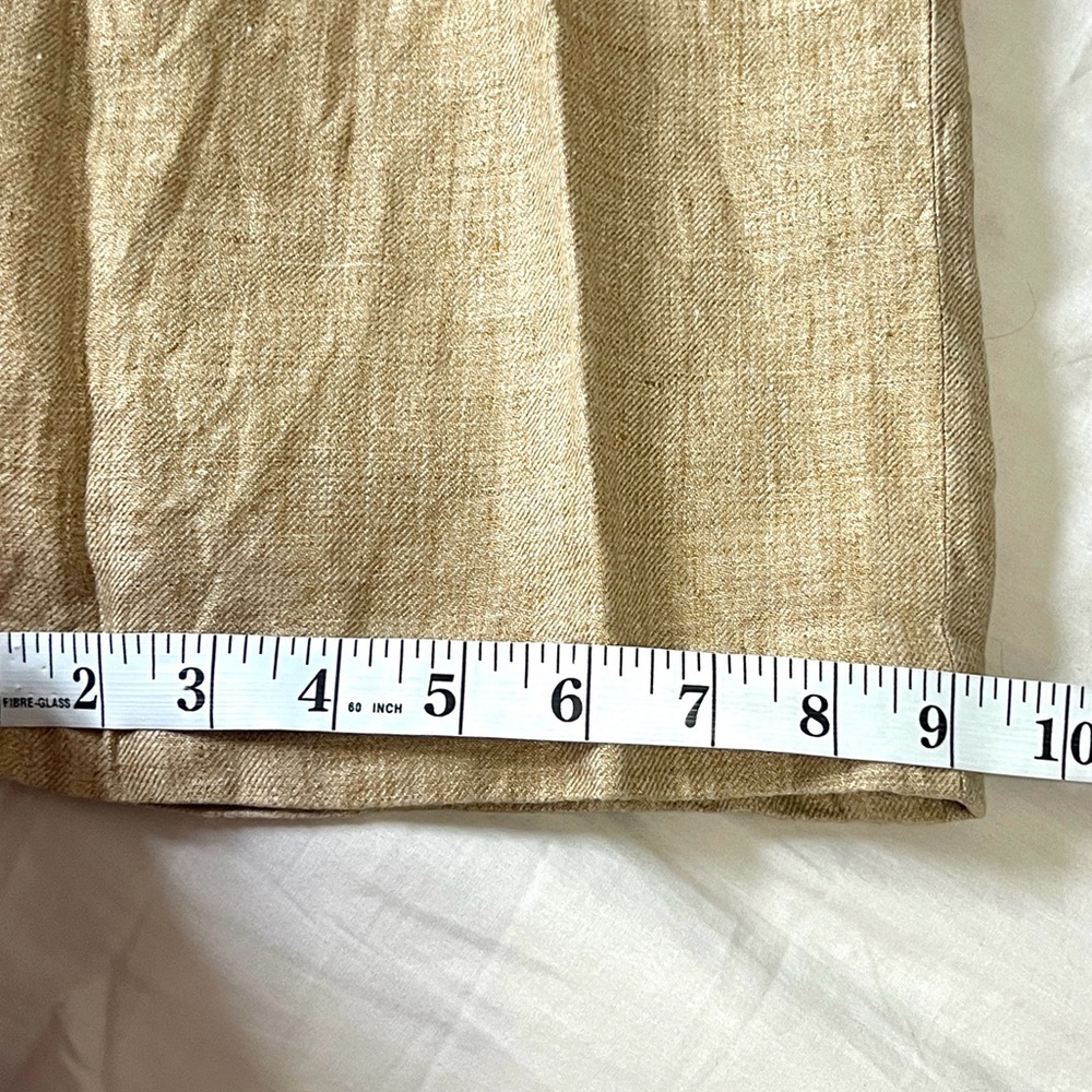 Giorgio’s Palm Beach 100% Linen Lined MidRise Trousers Beige Resort Luxury 29x30 - Picture 8 of 8